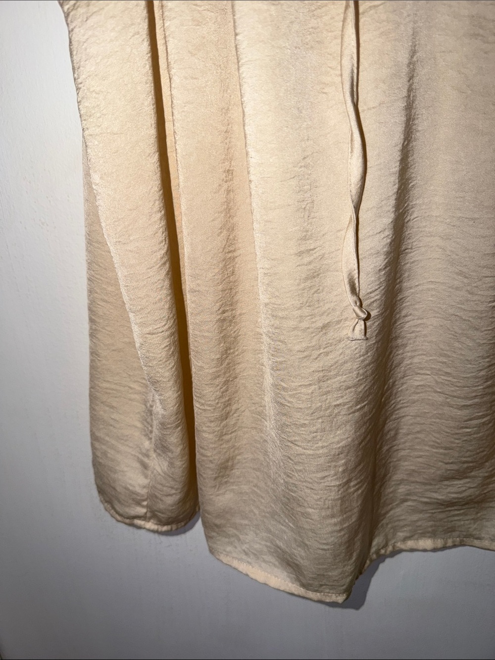 Ruffle-Trim Alex & Lilli V-Neck Sleeveless Camisole in Cream - Picture 6 of 11